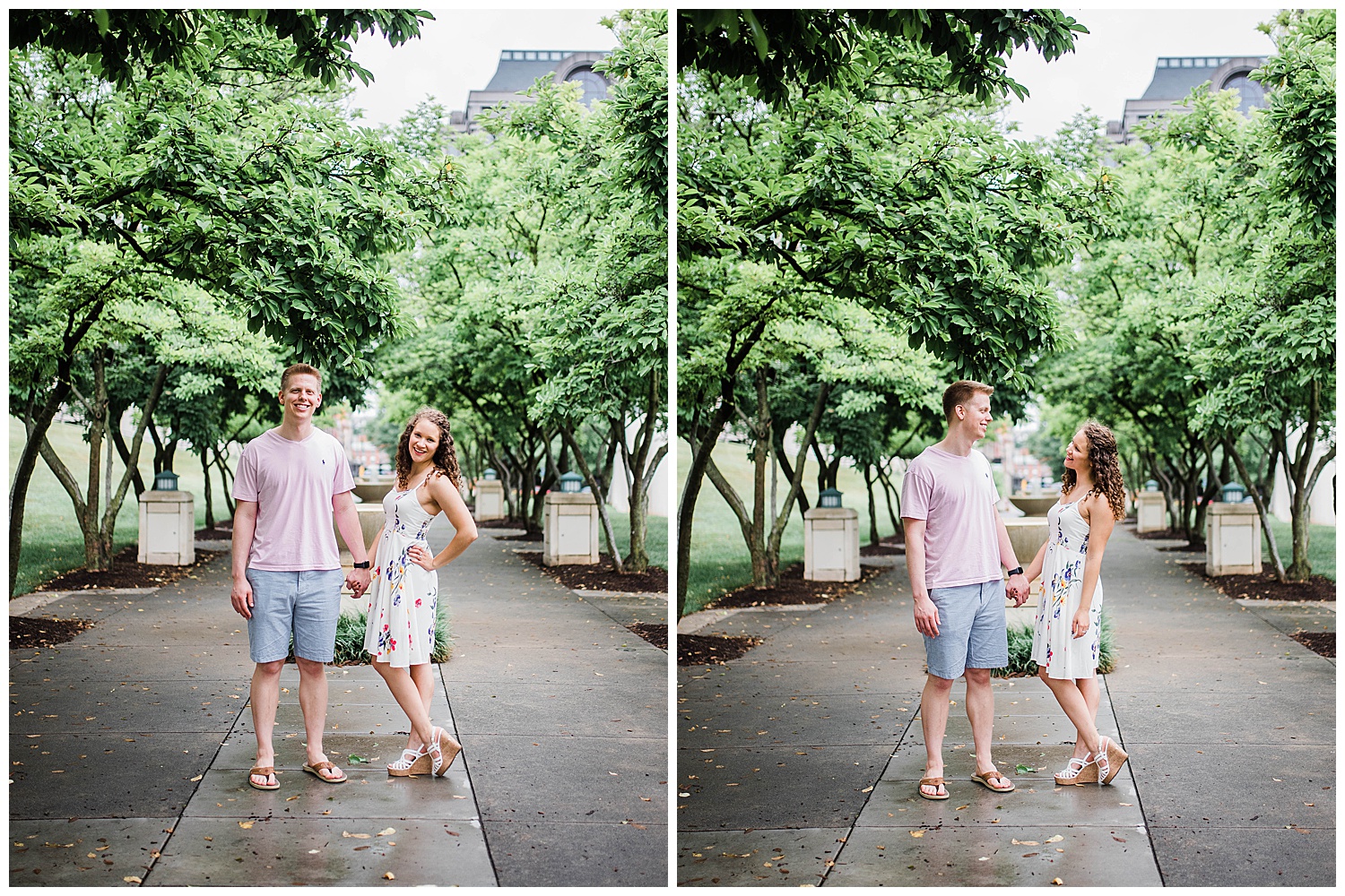 Roanoke, Virginia Wedding photographer, engagement session in downtown Roanoke, Virginia