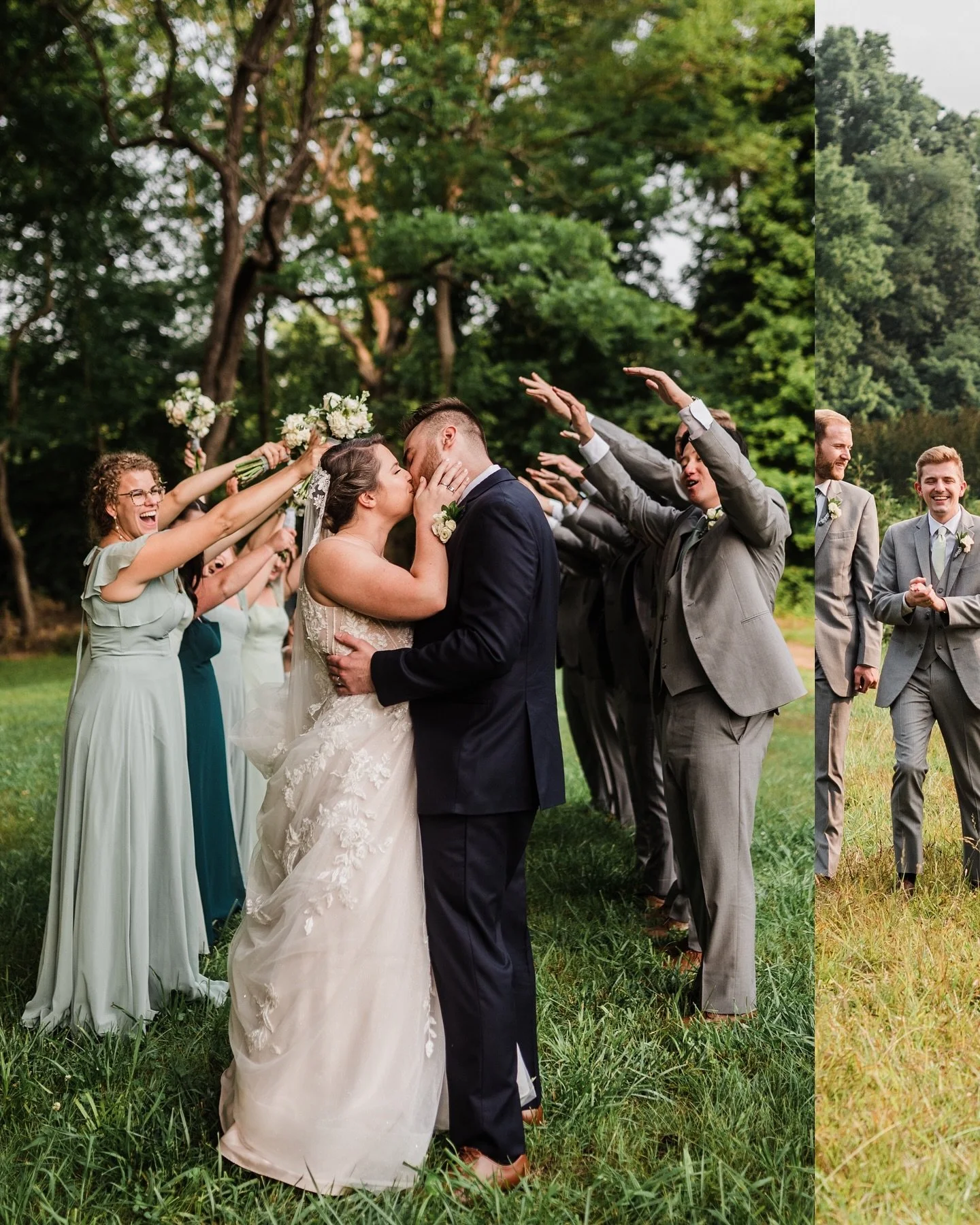 When your bridal party doubles as your hype team 🍾🎊🎉🥳