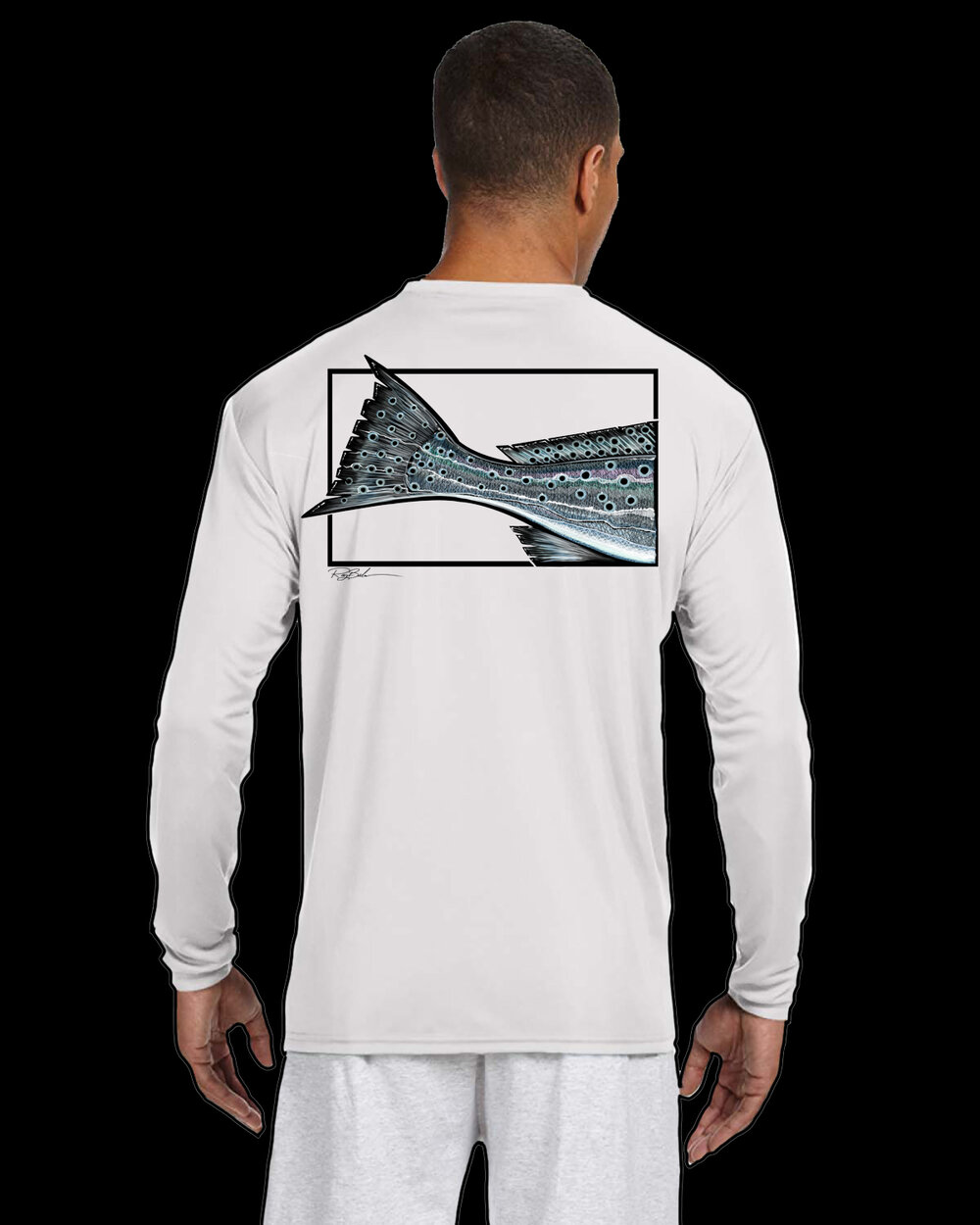 Speckled Trout tail fishing shirt — Ray's Custom Art