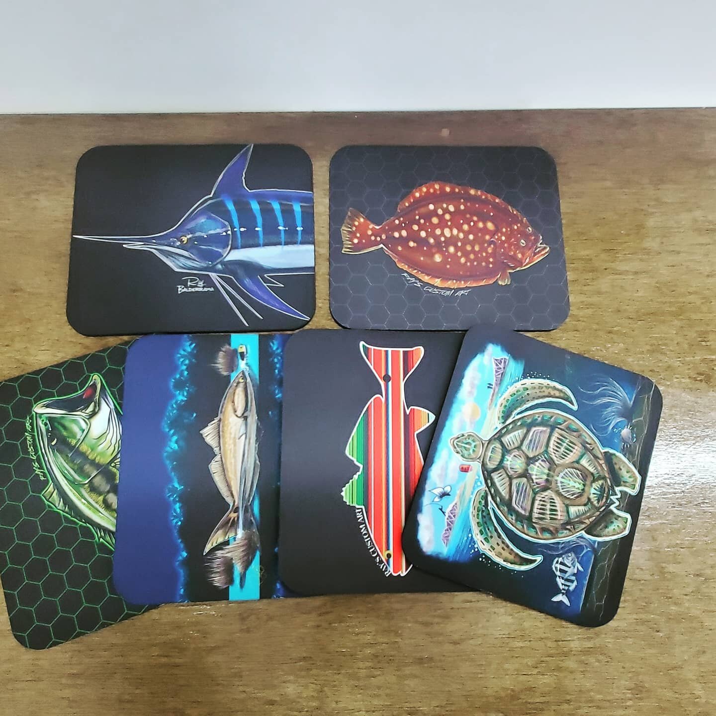 Mousepads are available right now and on SALE for all my desk jockeys.
#fishing #fish #art #mousepad #mouseandkeyboard #marlin #turtles #flounder #bass #redfish