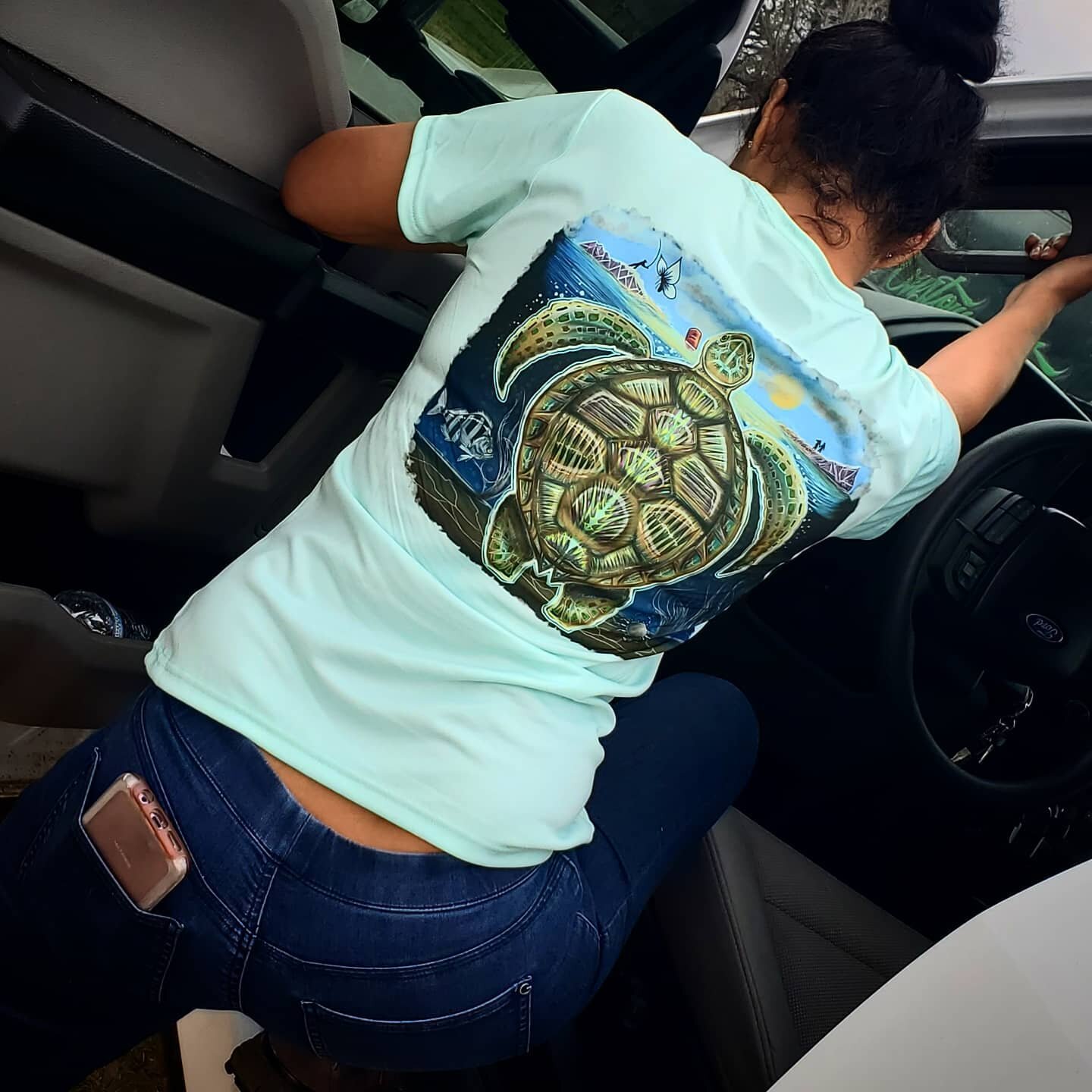We have a great selection of women's shirts too! #seaturtle #women #fishing #trucks #girls