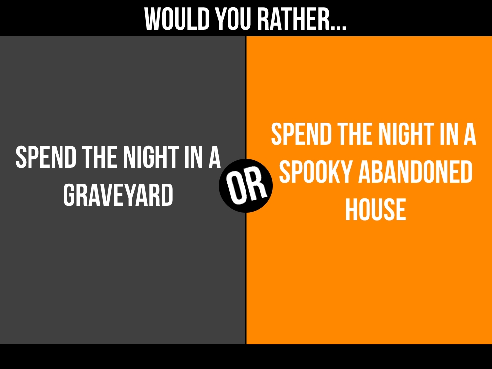 Funny Halloween Would You Rather Questions for Kids & Adults