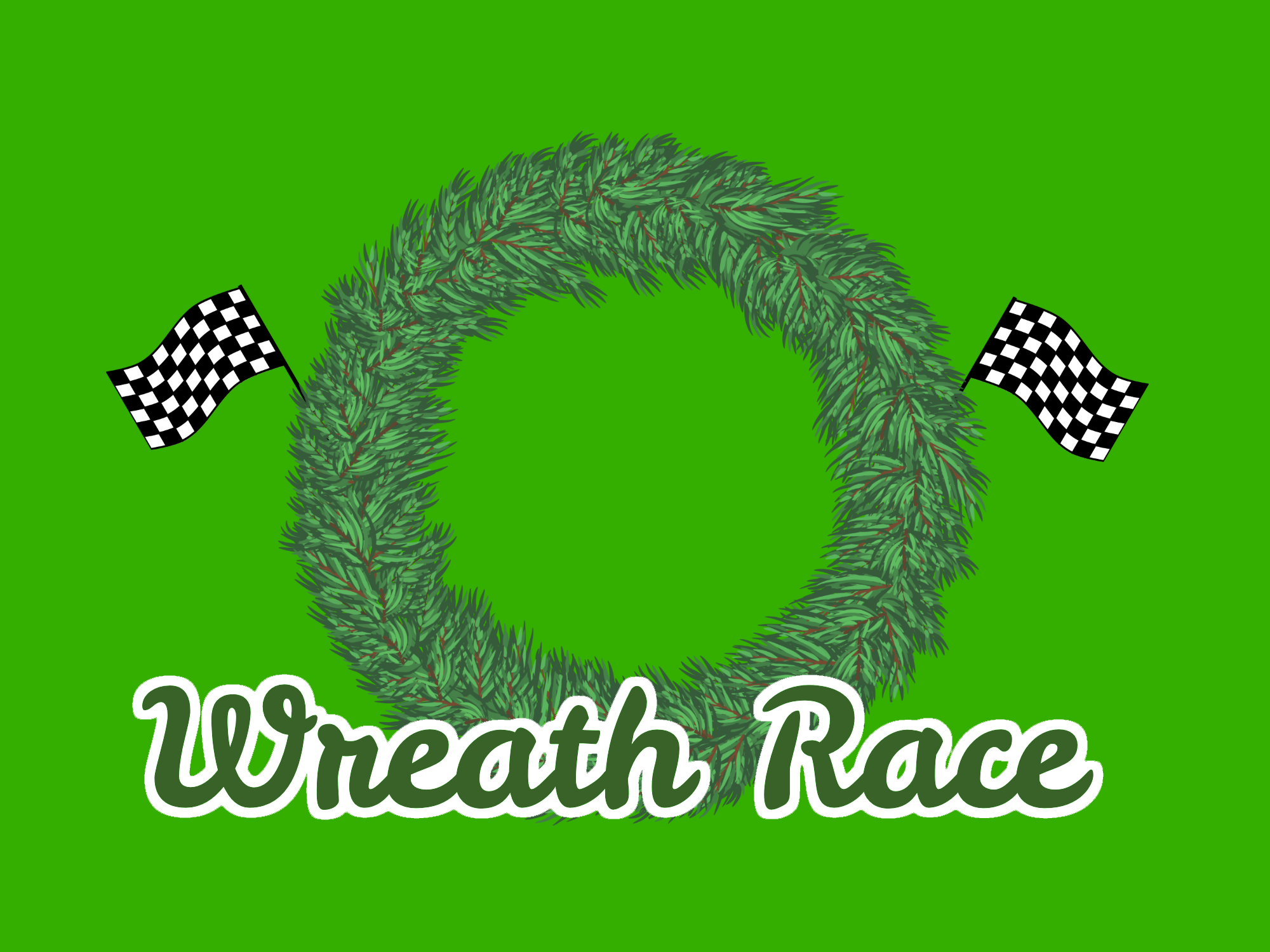 Christmas game wreath race youth group collective