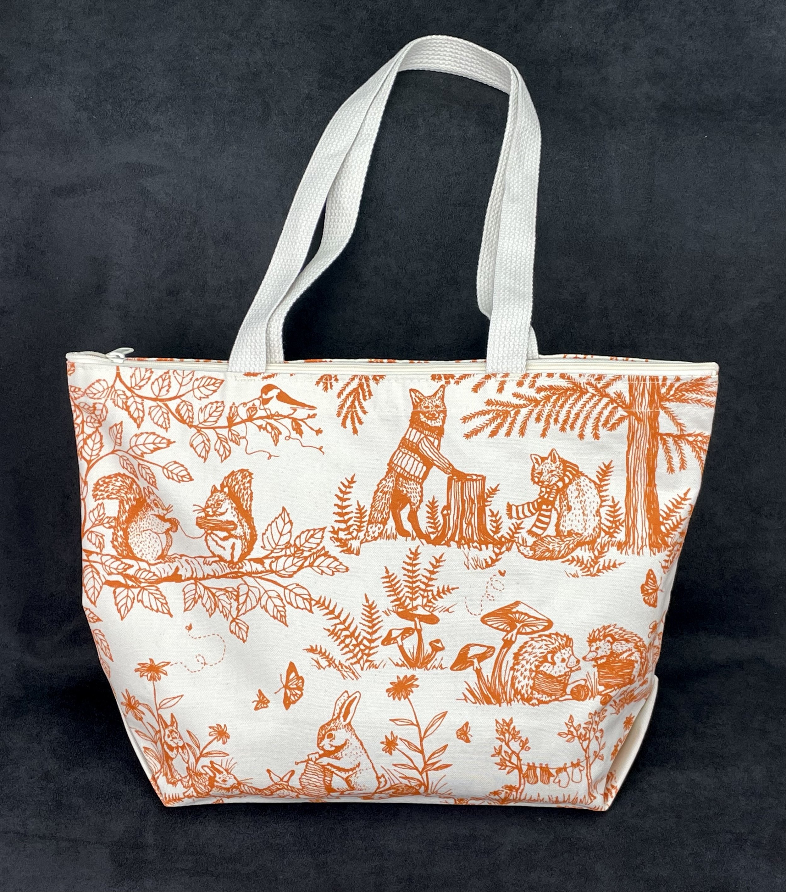 Woodland Tote with Zipper