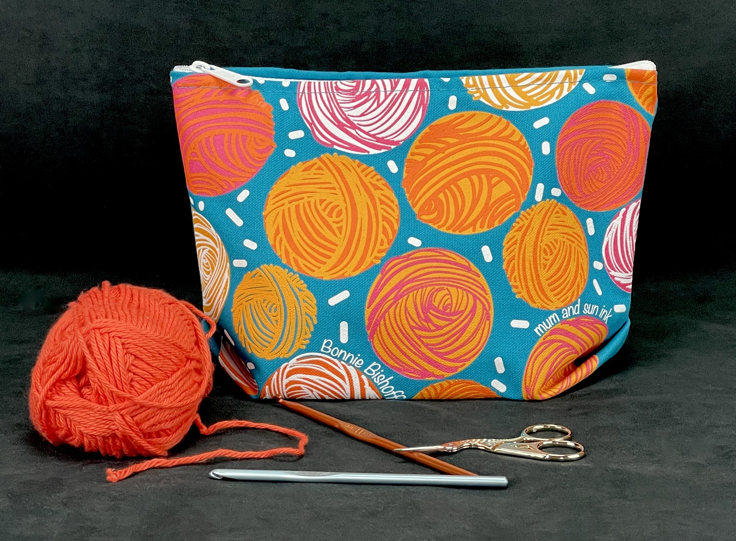 Ball of Yarn Large Zip Pouch