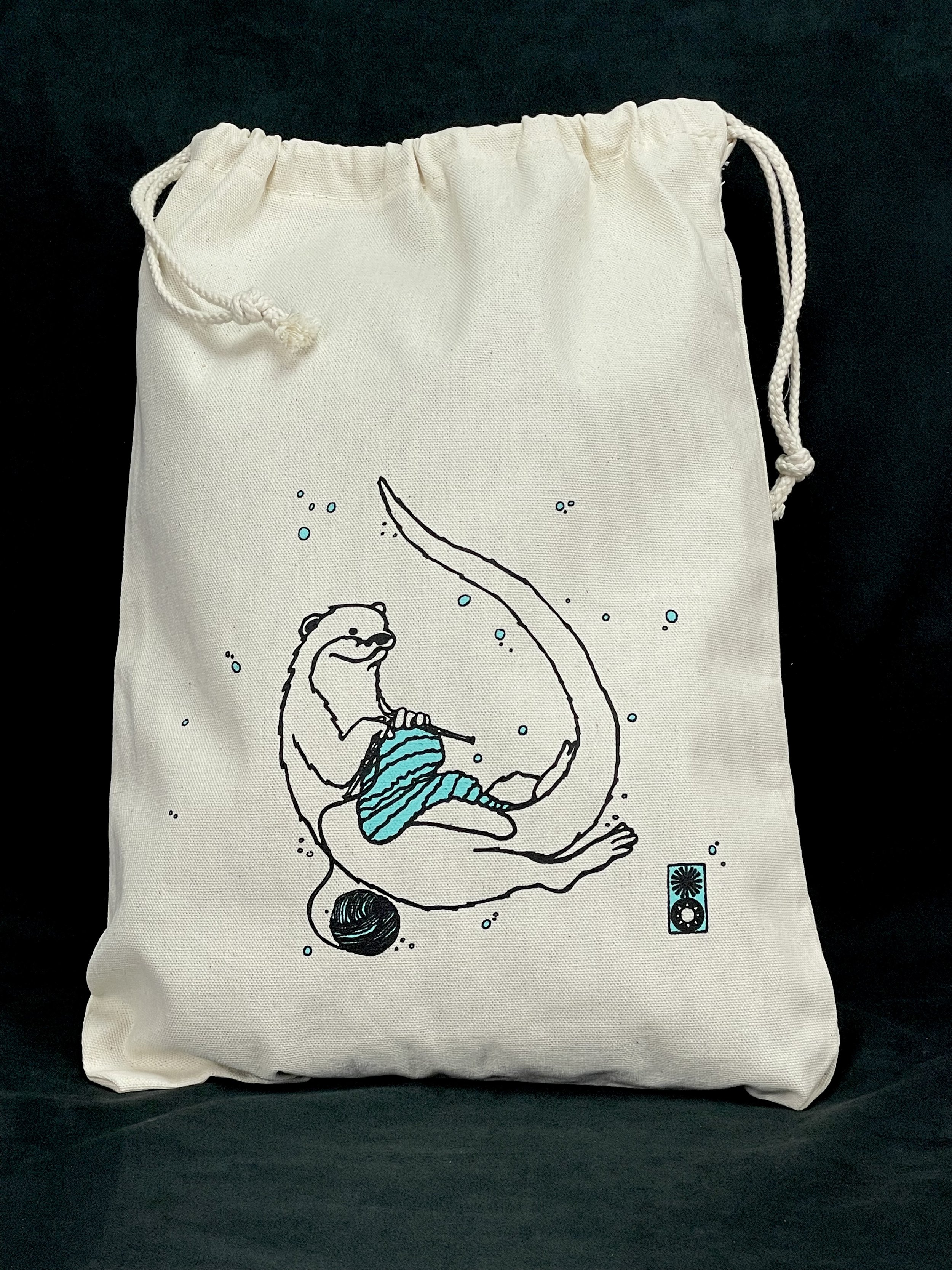 Otter Drawstring Bag