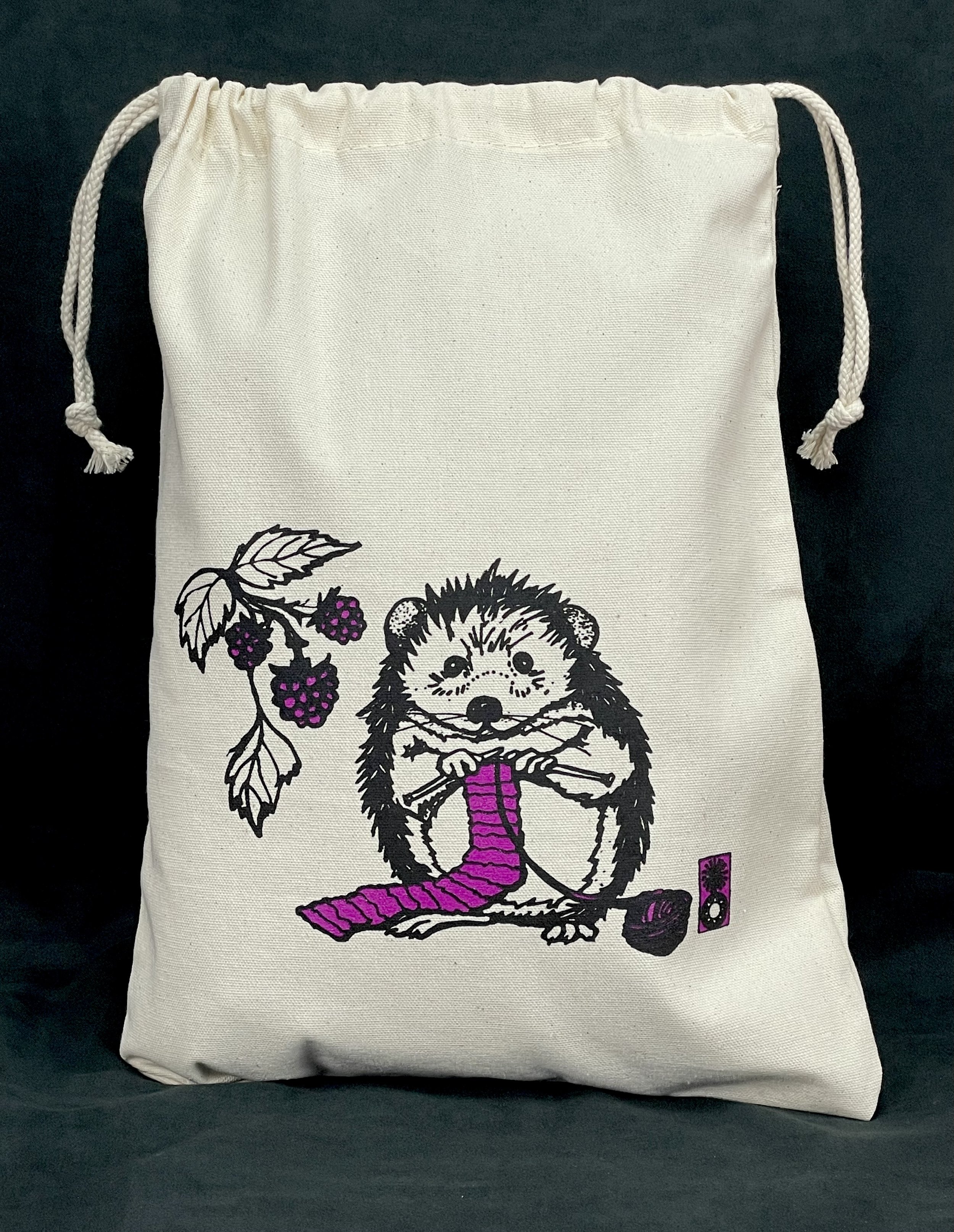 Hedgehog Drawstring Bag