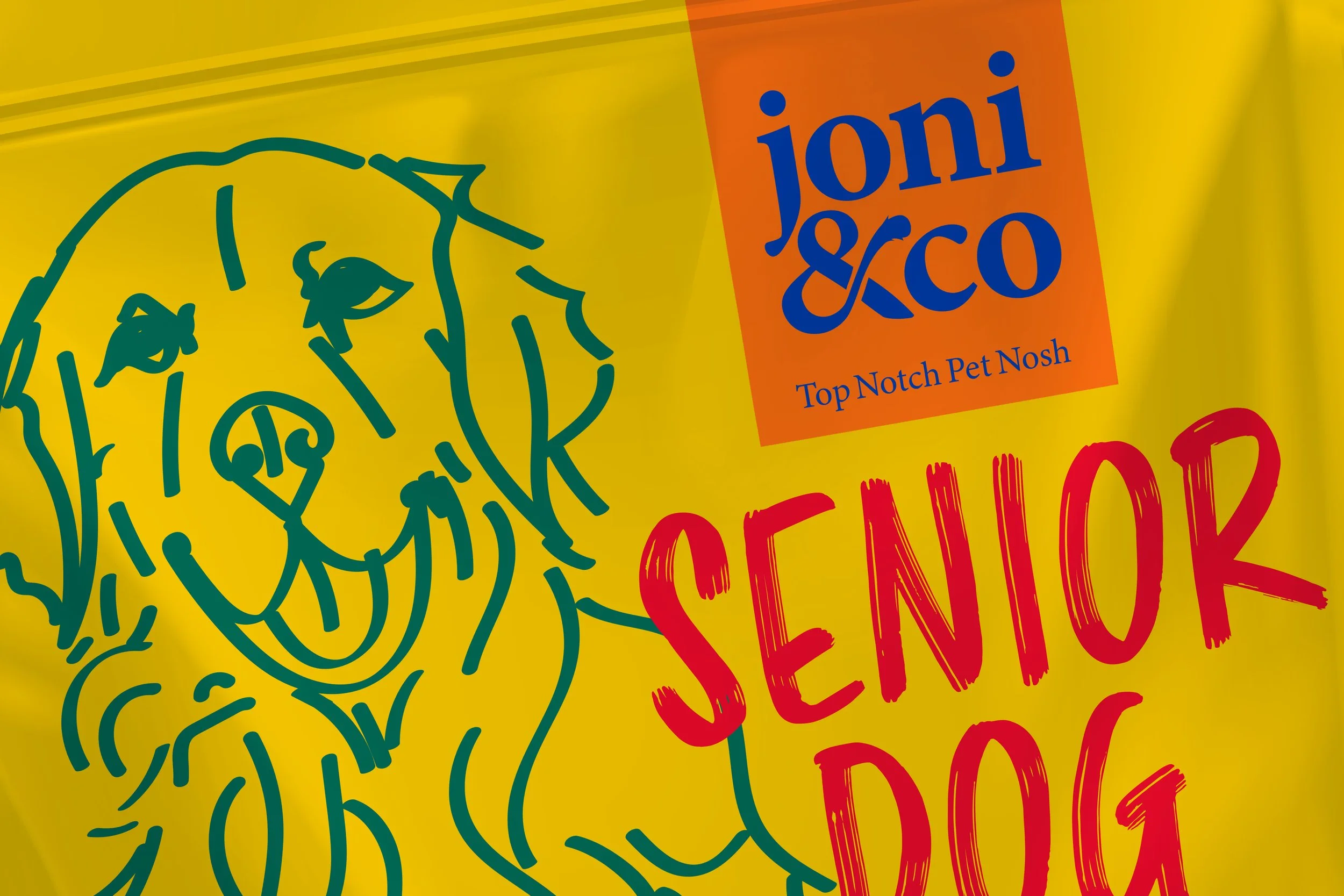 Roscher Creative design for Joni&Co pet food brand.