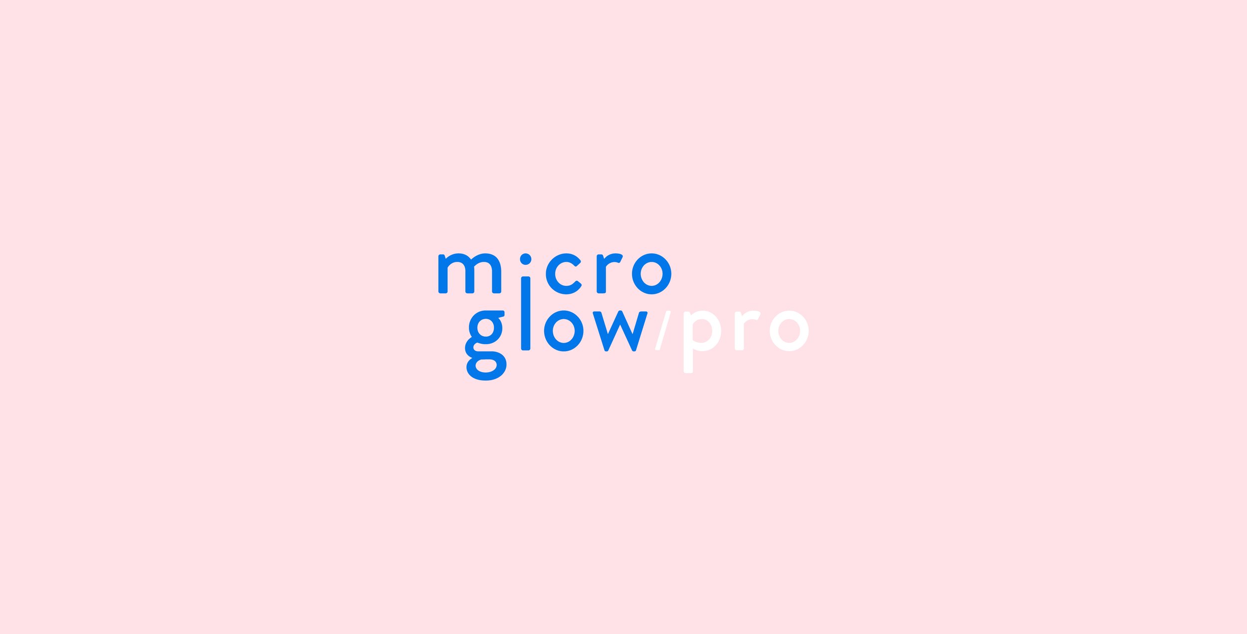 Roscher creative graphic design branding for Micro Glow PRO Derma Rollers. Skincare branding.