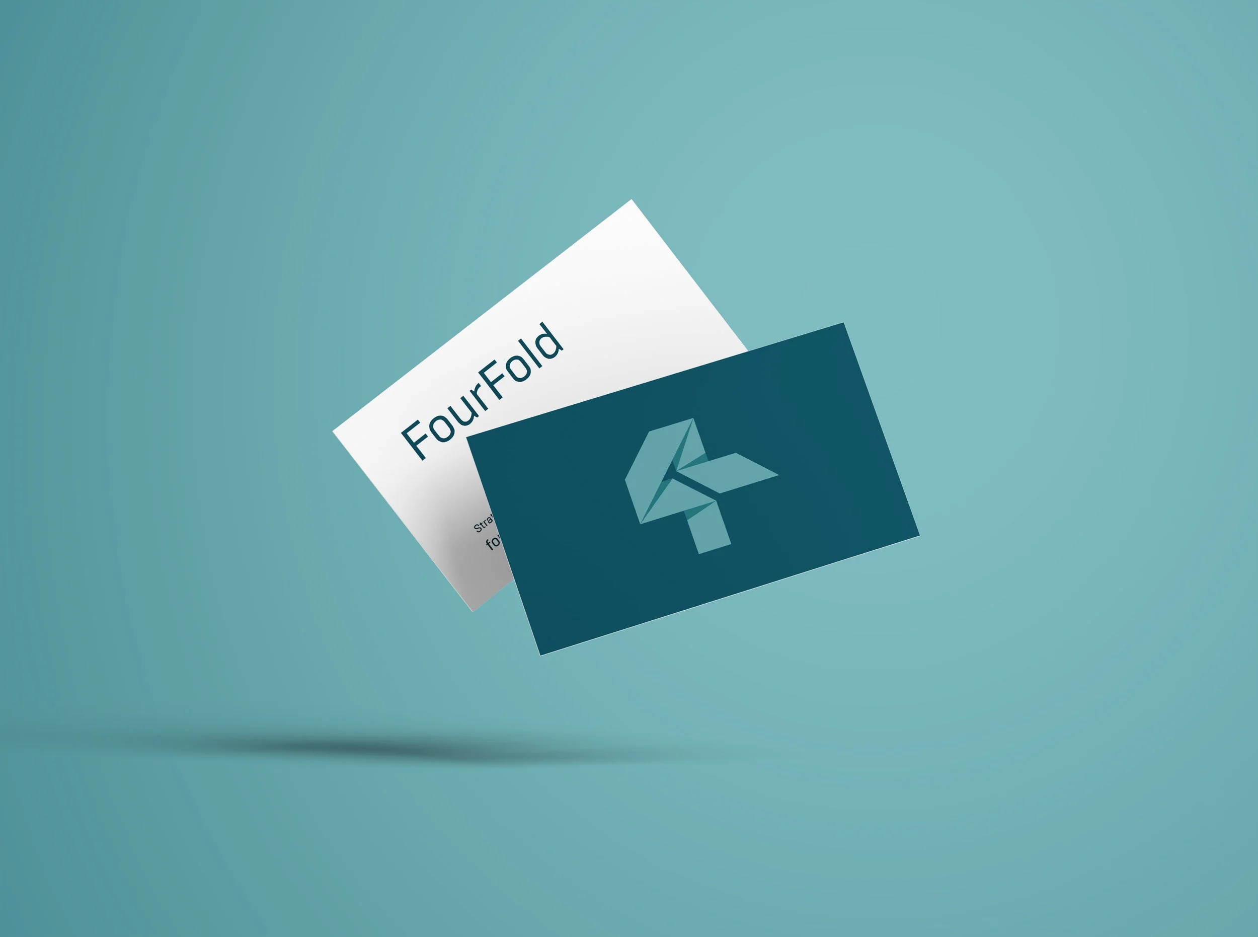 Roscher Creative business card design for Four Fold Consulting.