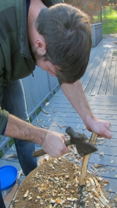 Alex makes the first cuts.jpg
