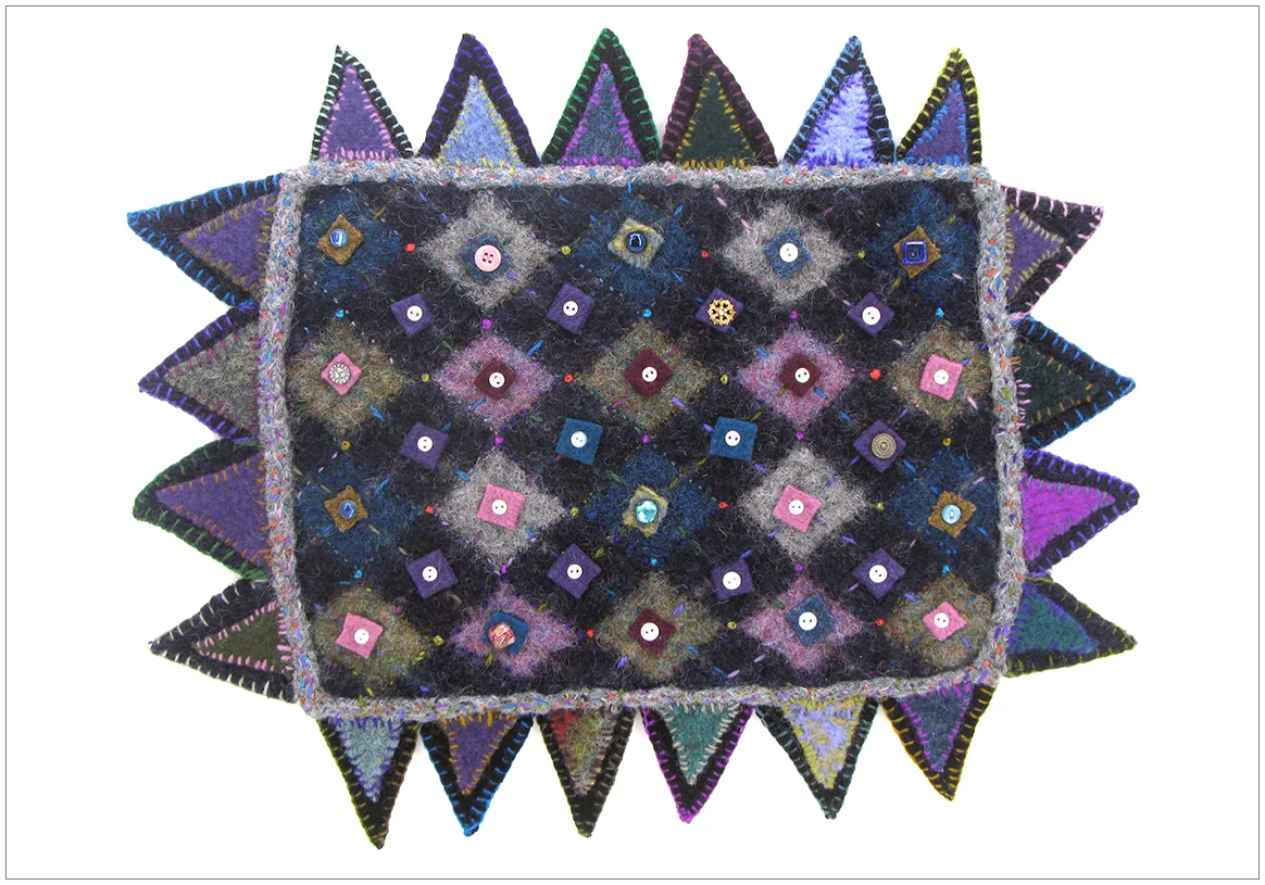 MY PURPLE ARGYLE TABLE RUG