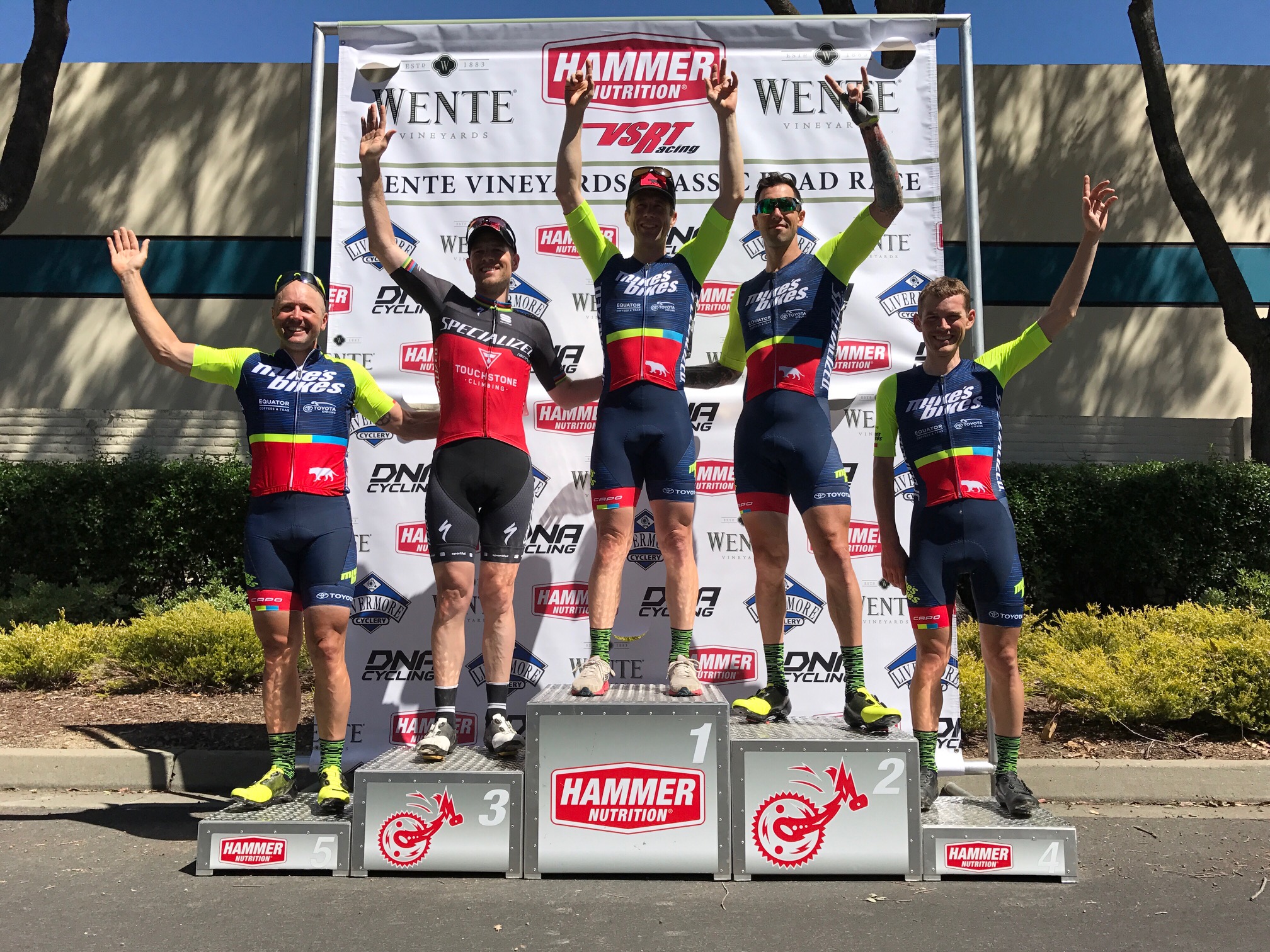 L-R: Scott Cox, Jeromy Cottel, Dana Williams, Rob Amatelli, Todd Markelz