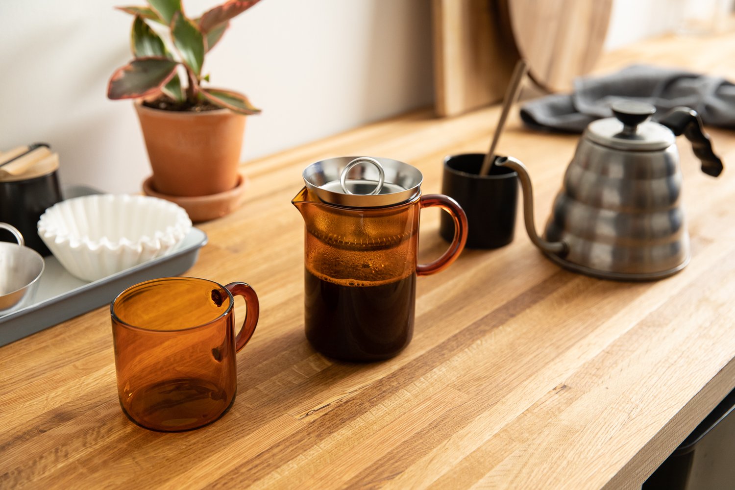 No Press Tea & Coffee Brewer - Amber — Manual
