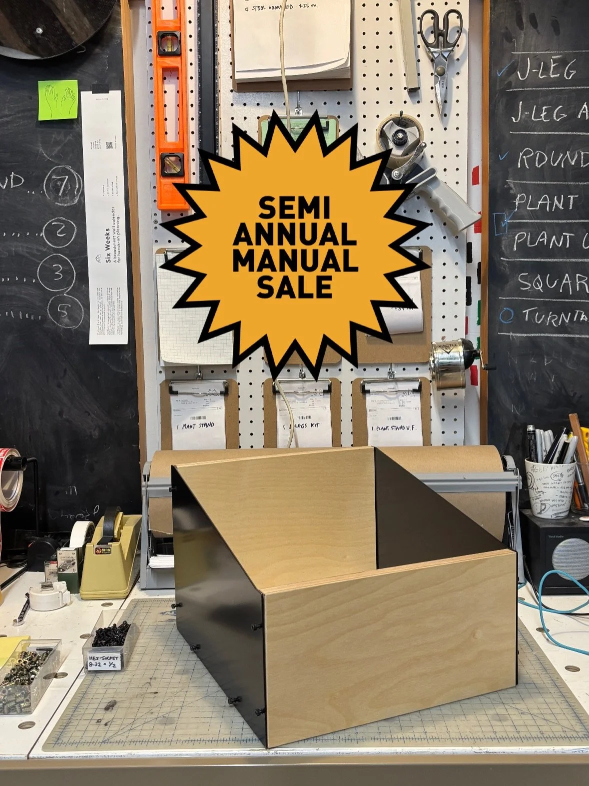 The Semi Annual Manual Sale: now through March 1st. Up to 30% off everything in stock!