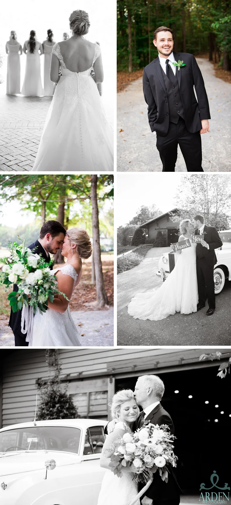 First looks for loved ones: friends, family, and groom.