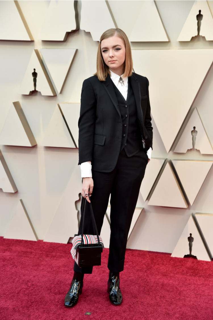Elsie Fisher in Thom Browne