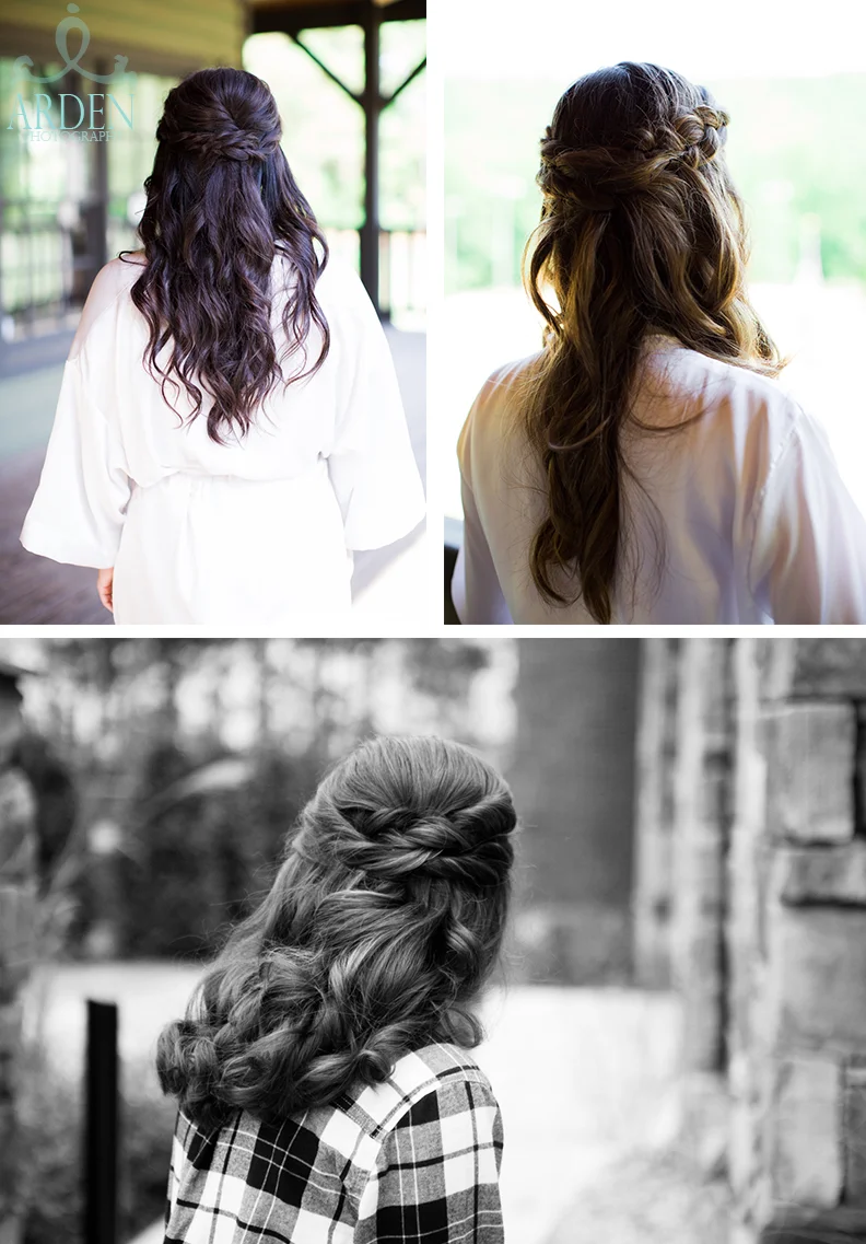 Braided half-up half-downs