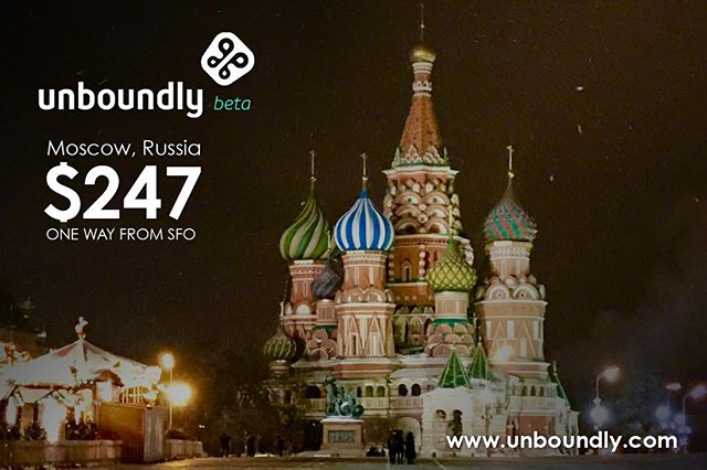 Moscow- Such a charming and unique city. 
I found this amazing rate of $247 with 3 stopovers.
Then I click on the first layover to check other options and I swap LA for Helsinki which also gave me a day in St Petersburg for $100 more!
So great to be 