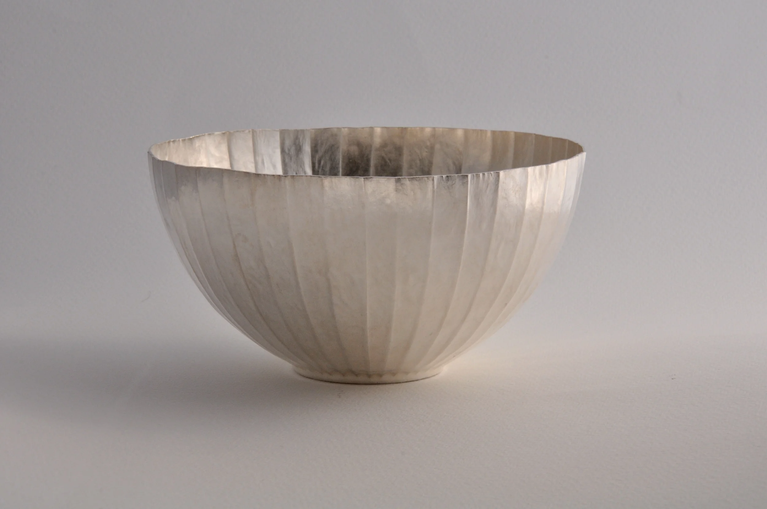 Silver Fluted Bowl