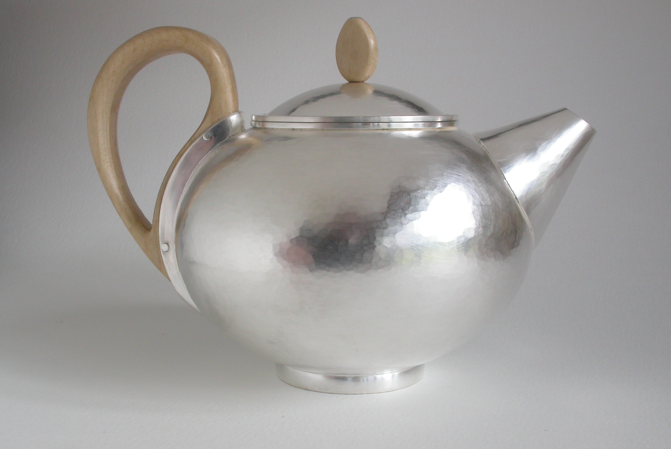 Silver teapot