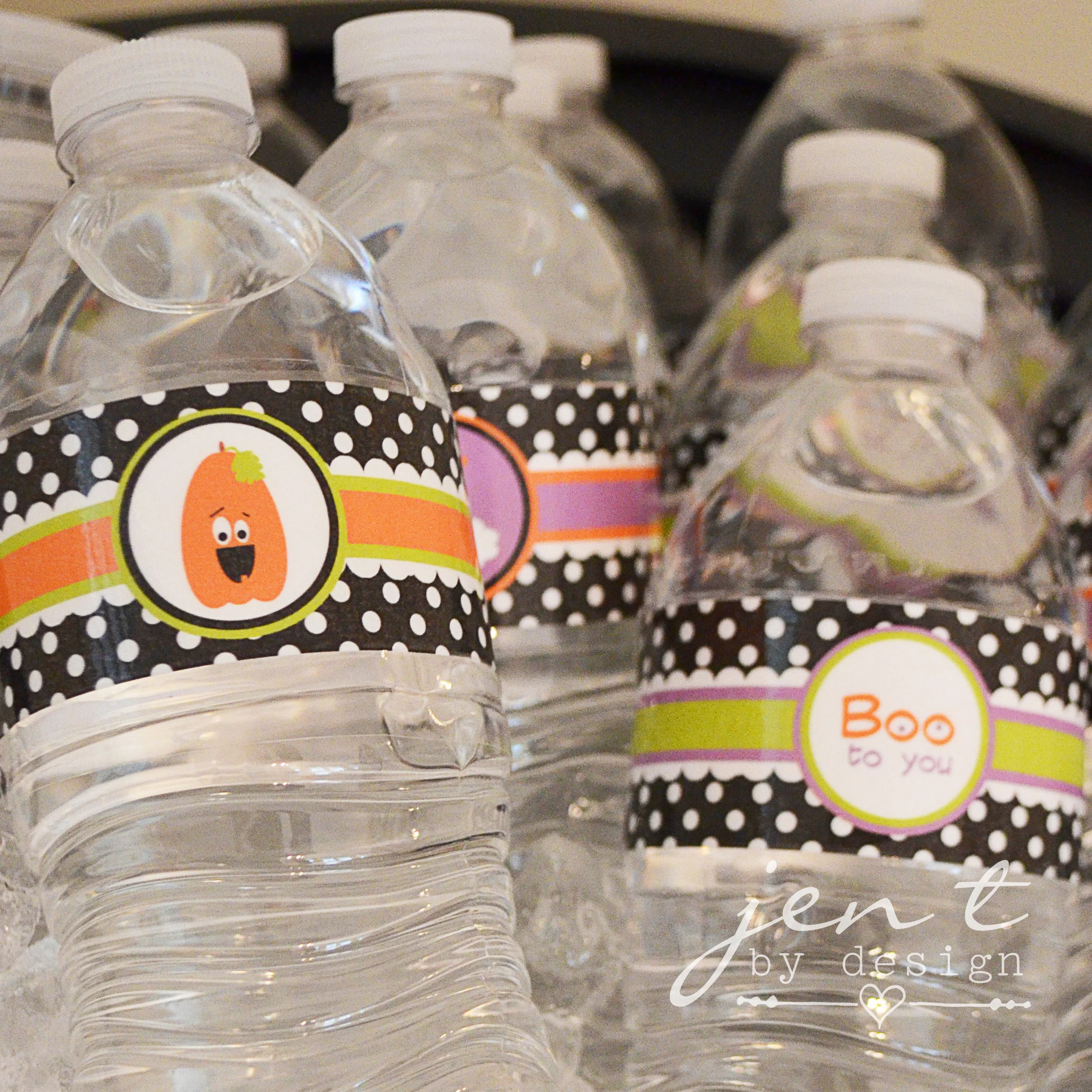 Boo Bash Halloween Water Bottle Labels - Instant Download