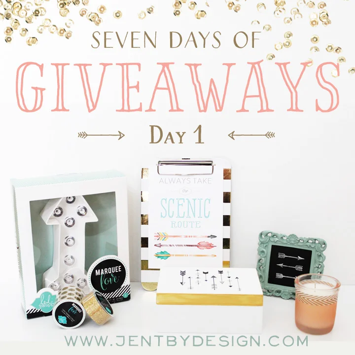 Jen T by Design Launch Party Giveaway - Day 1