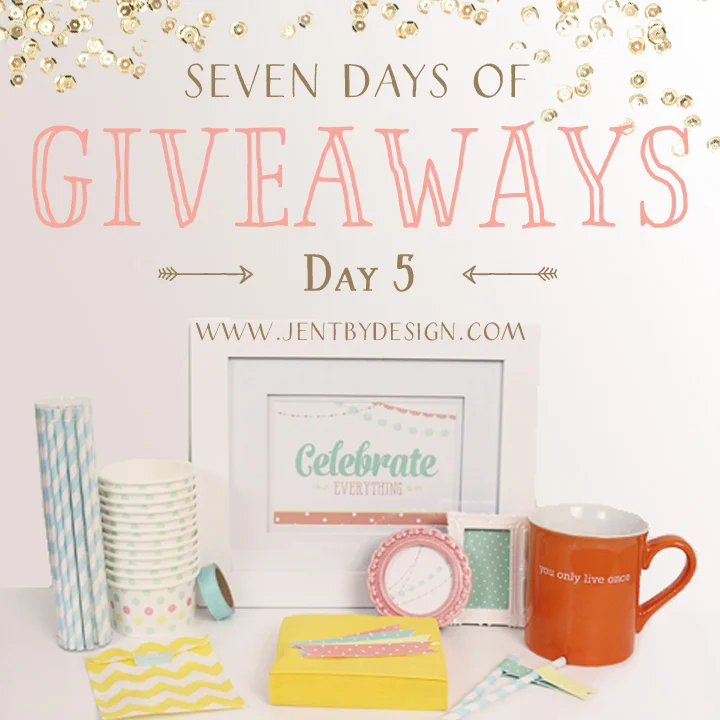 Jen T by Design Launch Party Giveaway - DAY 5