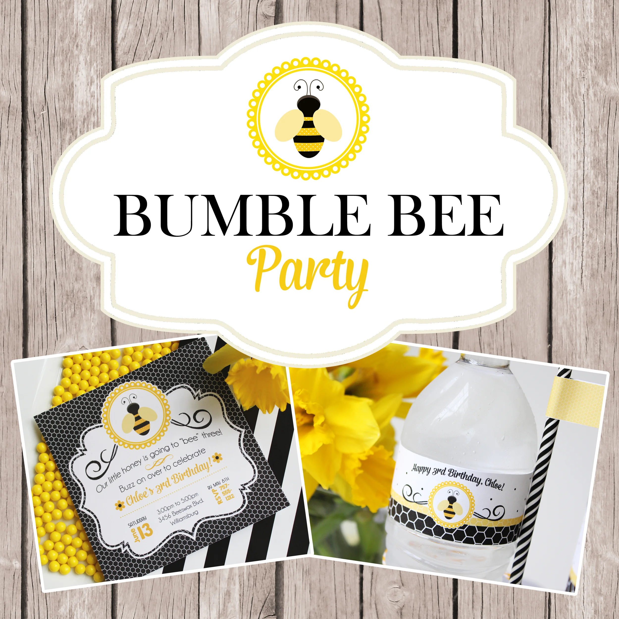 Bumble Bee Party Printables & Inspiration