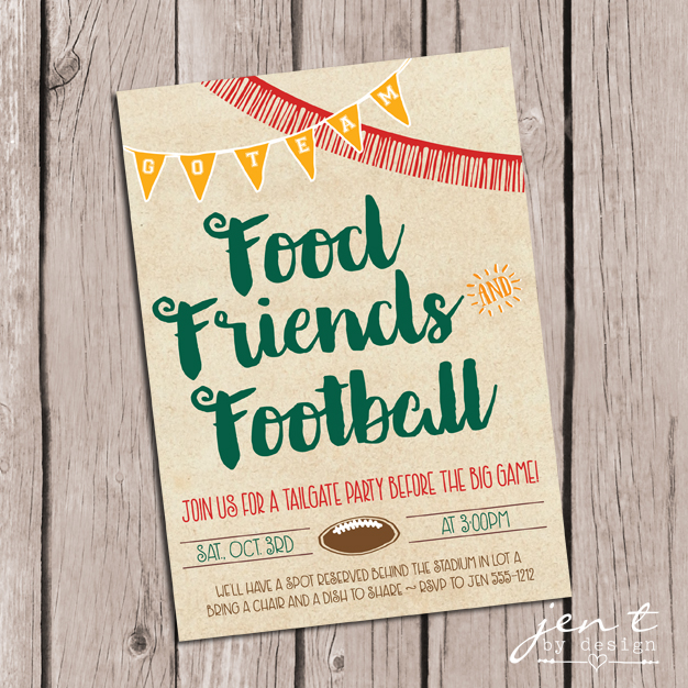 Tailgate Invitations — Jen T. by Design