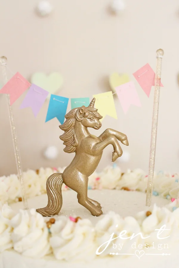 Pastel Rainbow Cake Topper Banner — Jen T. by Design