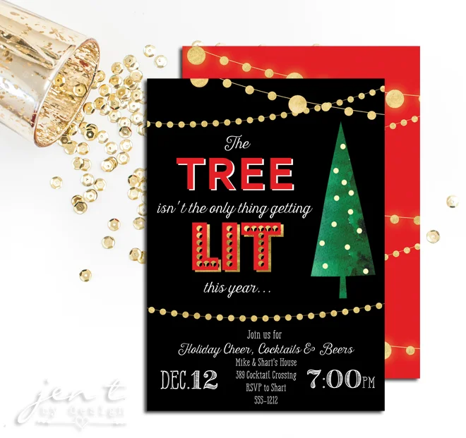 Christmas Party Invitations - Holiday Cheer