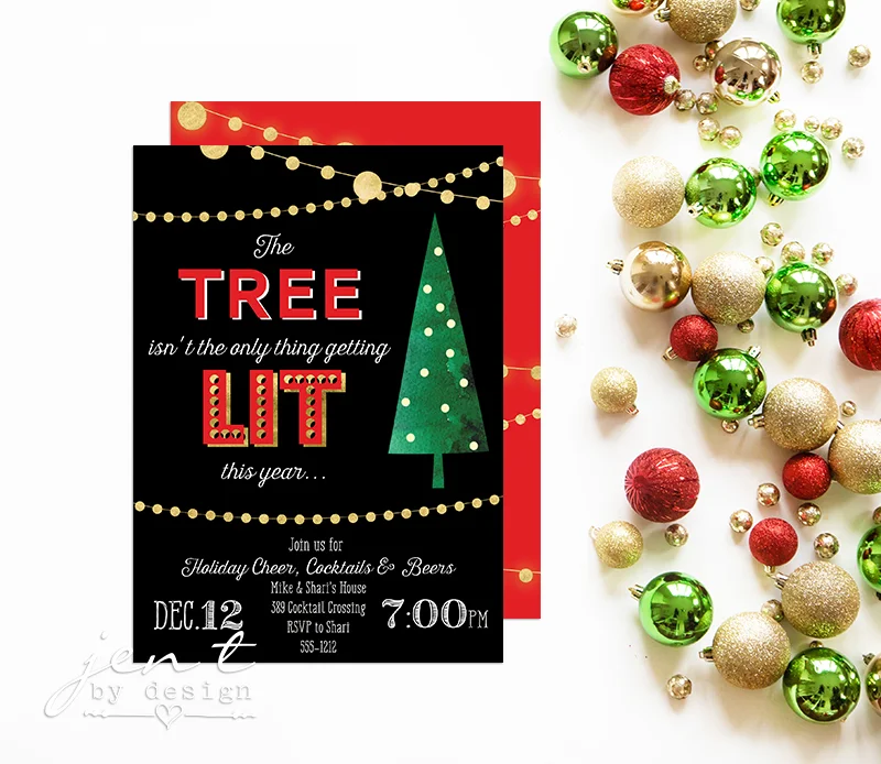Christmas Party Invitations - Holiday Cheer