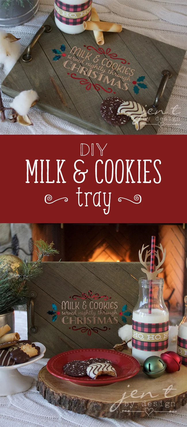 Diy Christmas Milk And Cookies Tray Jen T By Design