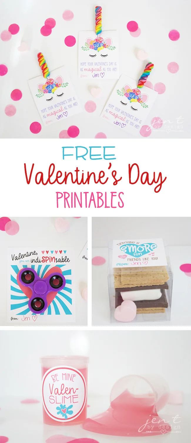 FREE Valentine's Day Printables using Oriental Trading Goodies — Jen T ...