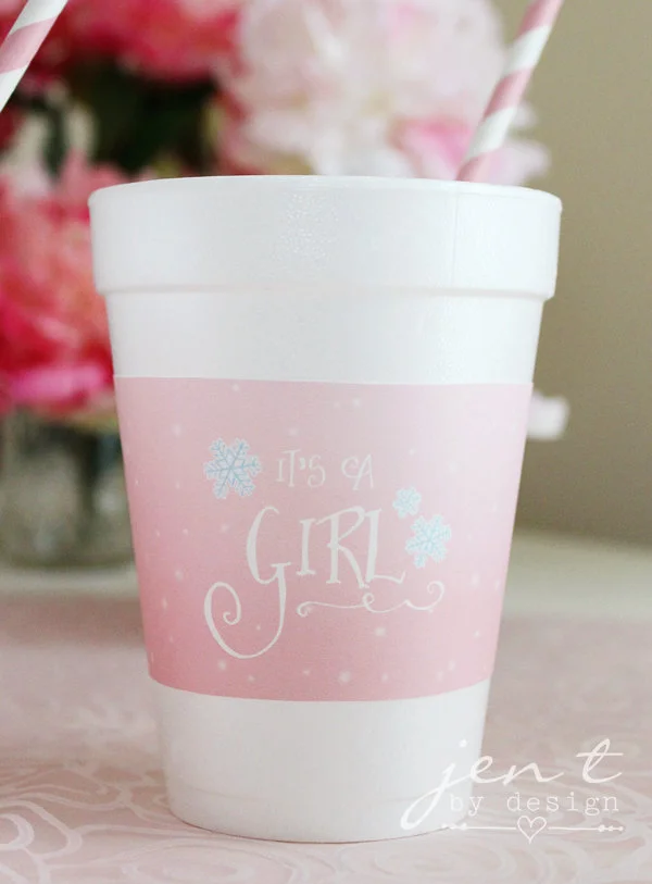 Baby It's Cold Outside Baby Shower - Printable Hot Cocoa or Coffee Cup  Sleeves - SET OF 3 DESIGNS — Jen T. by Design