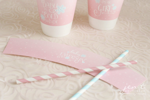 To-Go Coffee Cups  Baby, It's Cold Outside! (hot pink)
