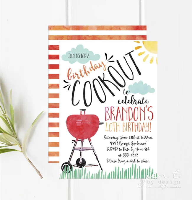 Cookout BBQ Invitation