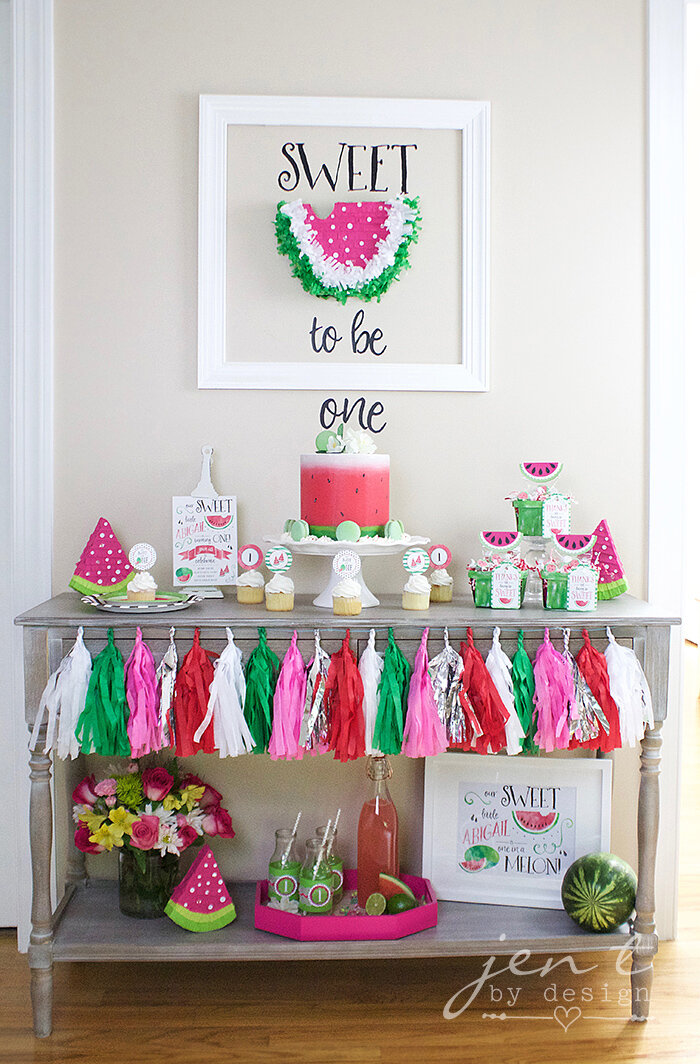 Watermelon First Birthday Party