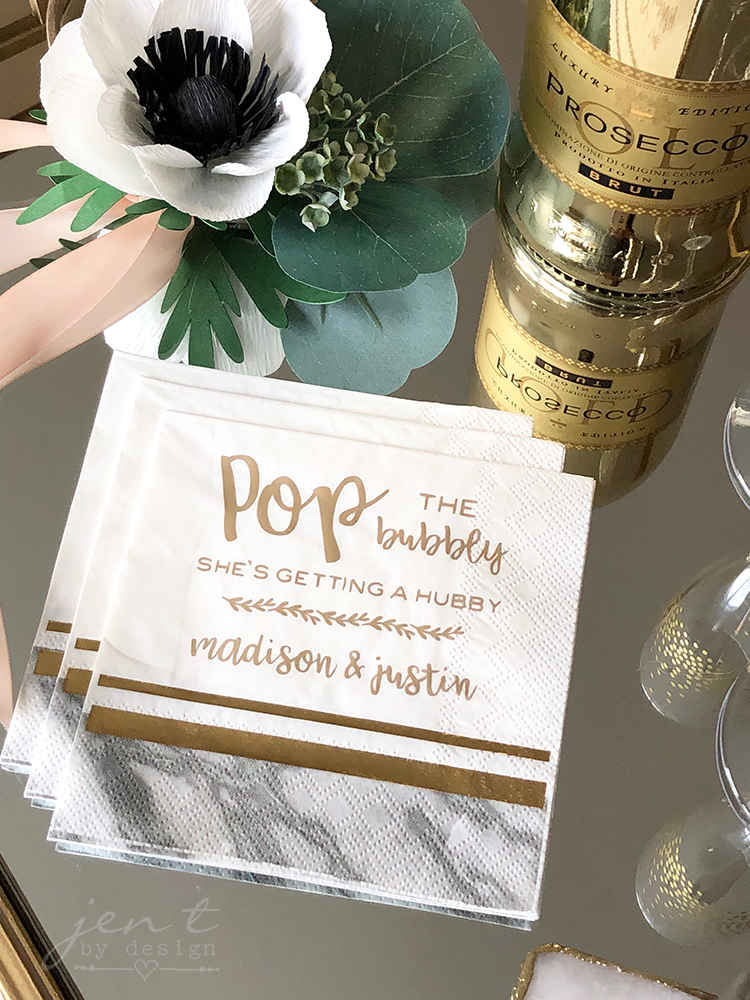 Personalized Bridal Shower Napkins