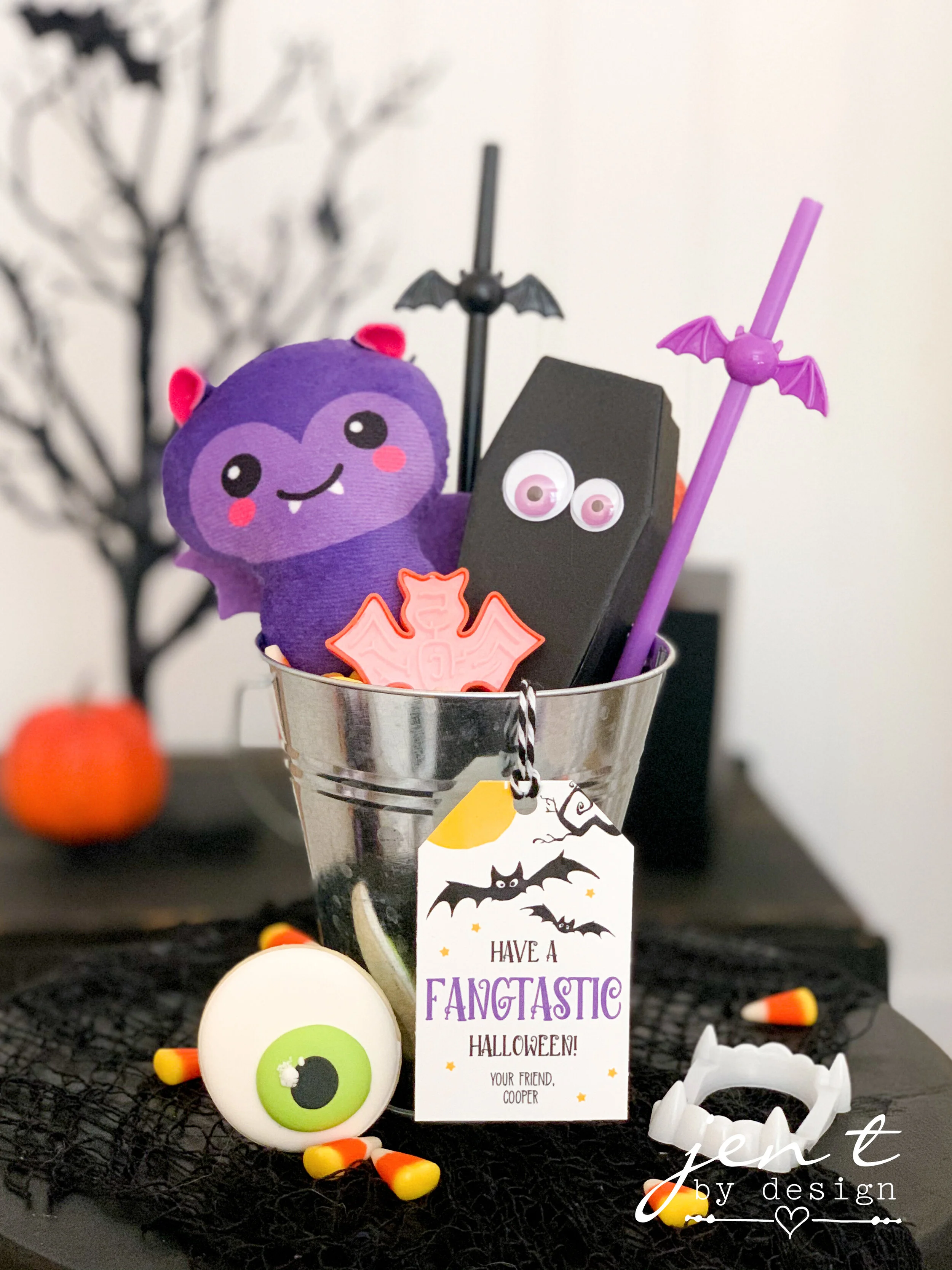Bat Halloween Favor Tags