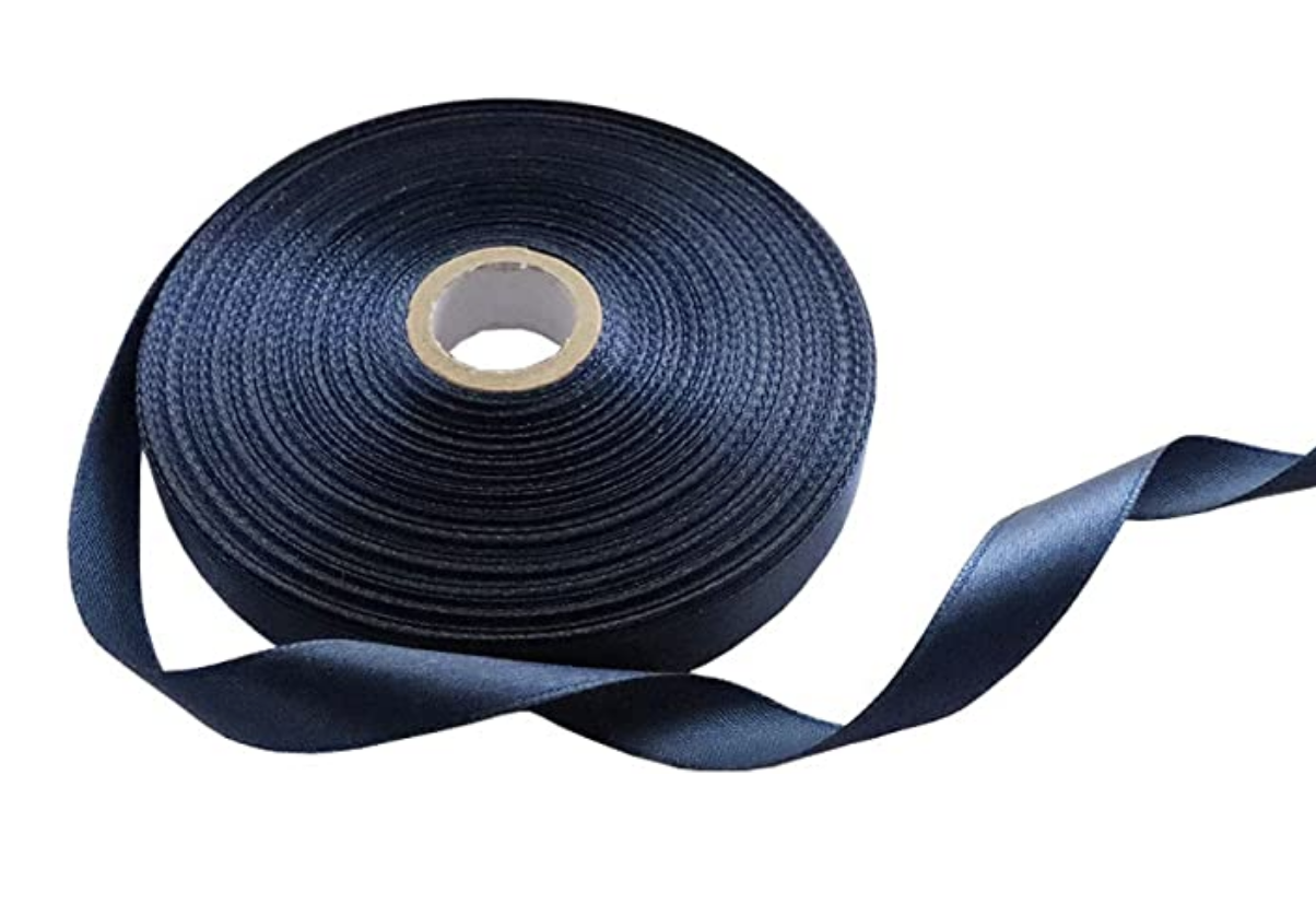 Navy Blue Satin Ribbon