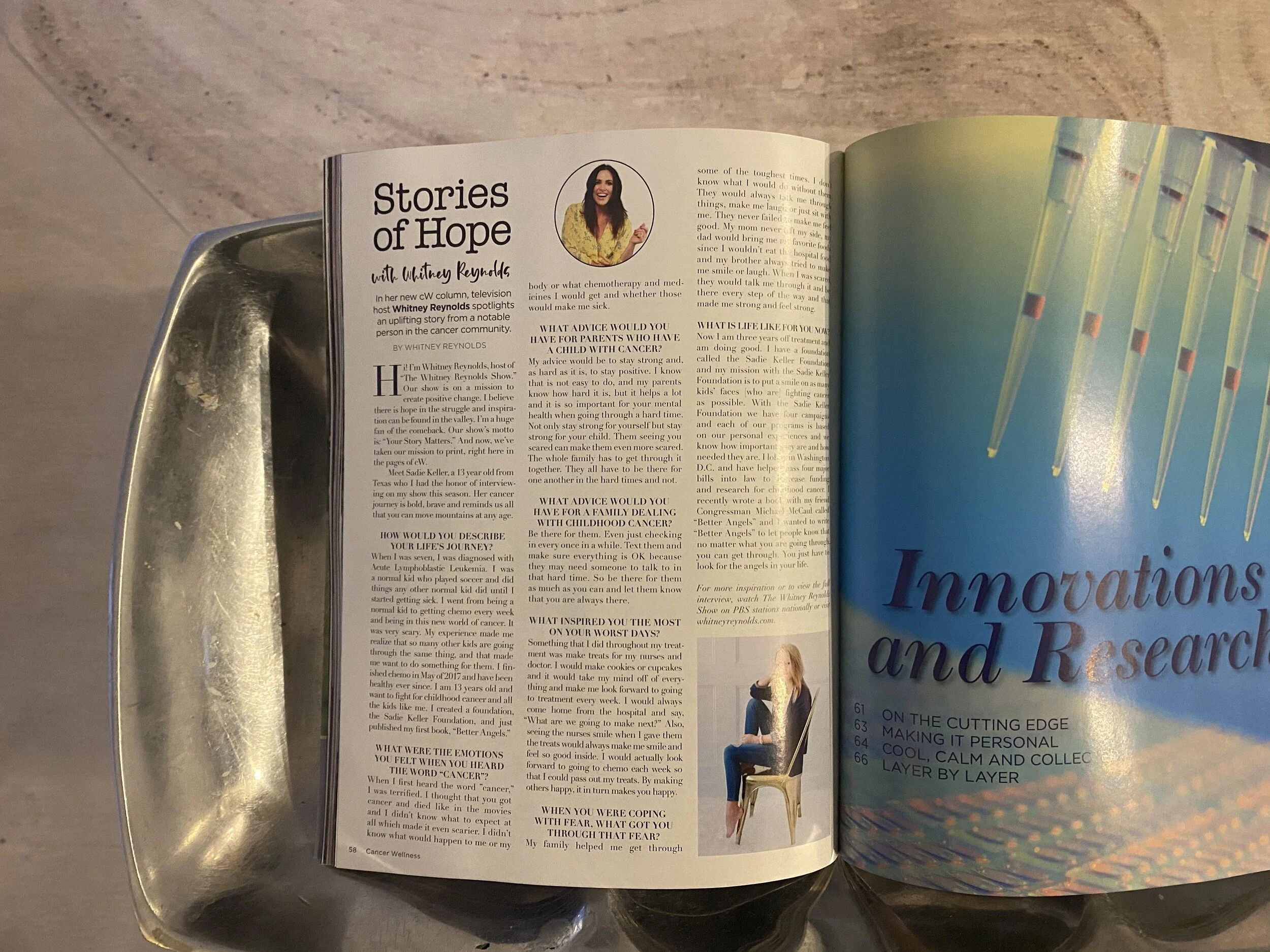 WHIT'S NEW COLUMN- Cancer Wellness Magazine
