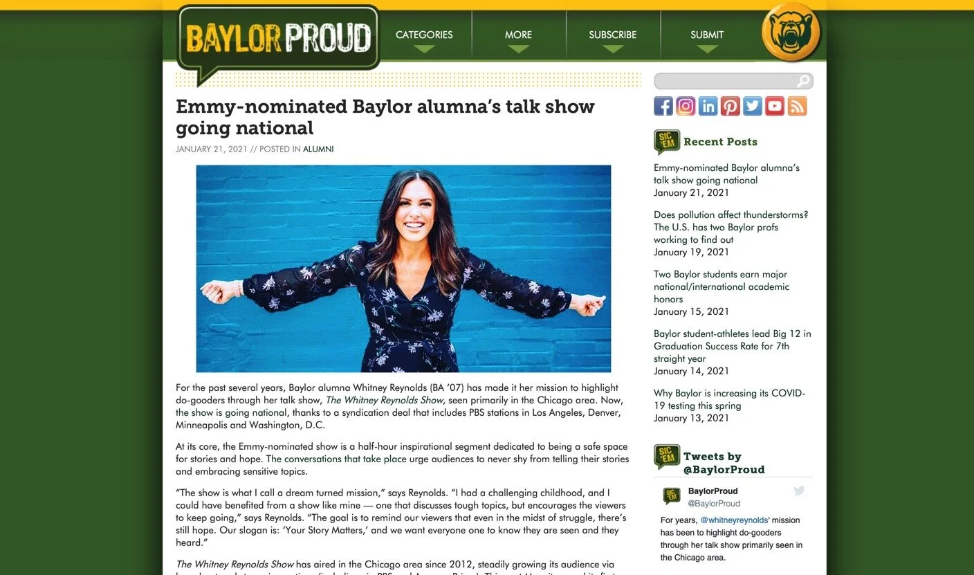 BAYLOR shares NATIONAL NEWS 