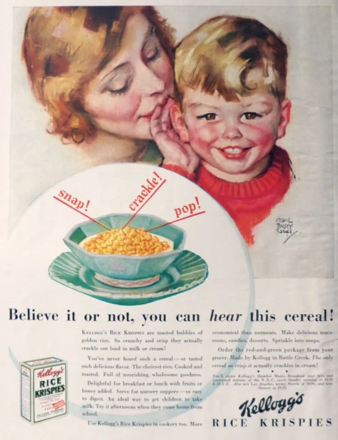 If this the sound of your cereal or your joints?