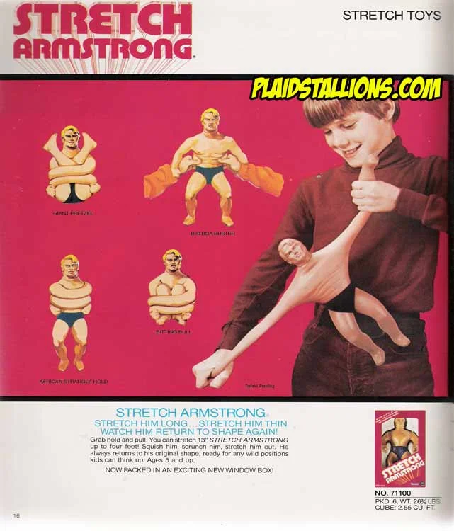 If you're a child of the 70's or 80's, you may remember this toy, clad in a speedo or a tee-shirt, depending on the decade that you lived in. 