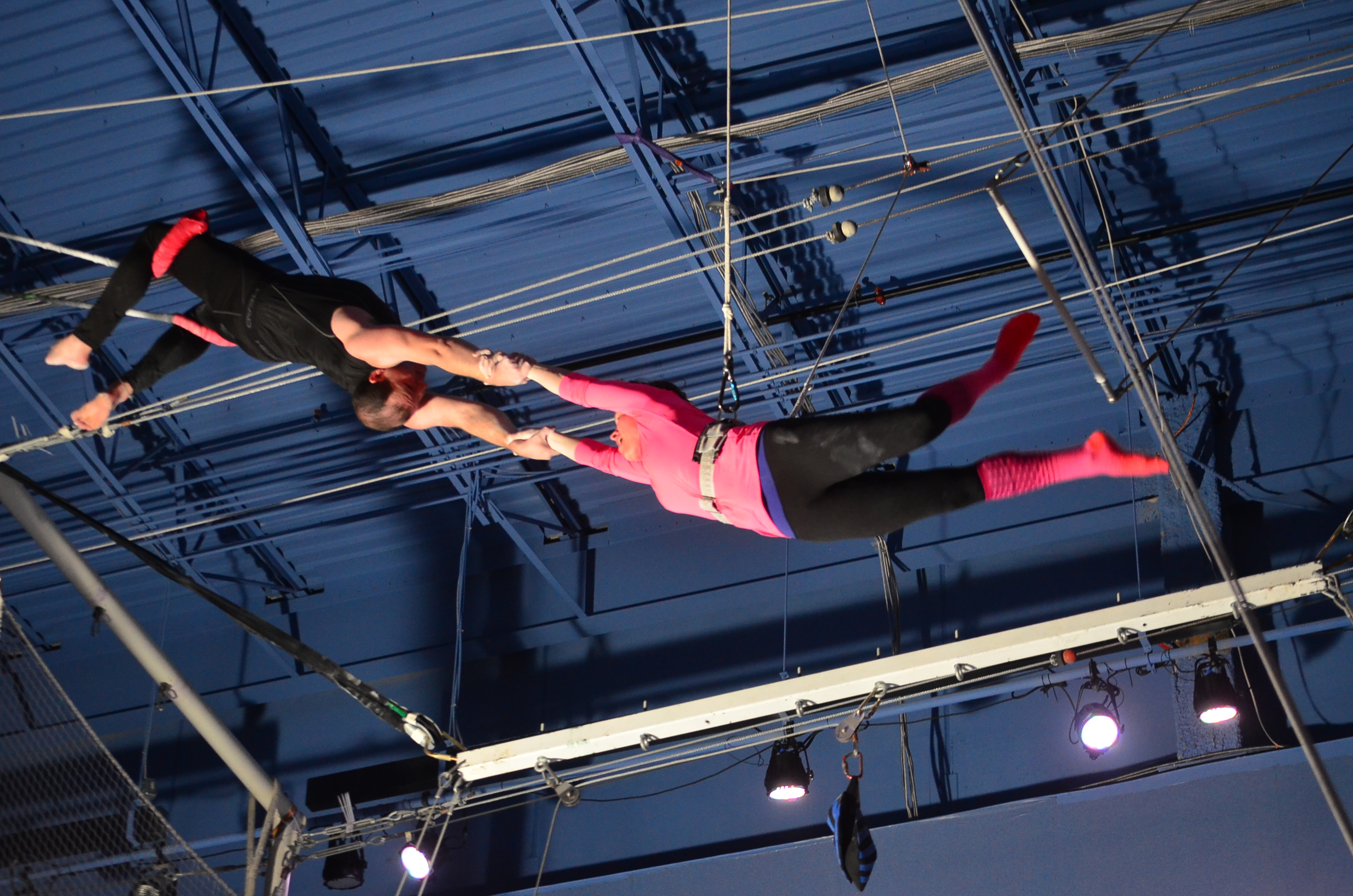 Vanessa in flight!
