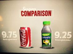 This for me is one of the most astonishing. Commercial smoothies and juices are SO high in sugar.