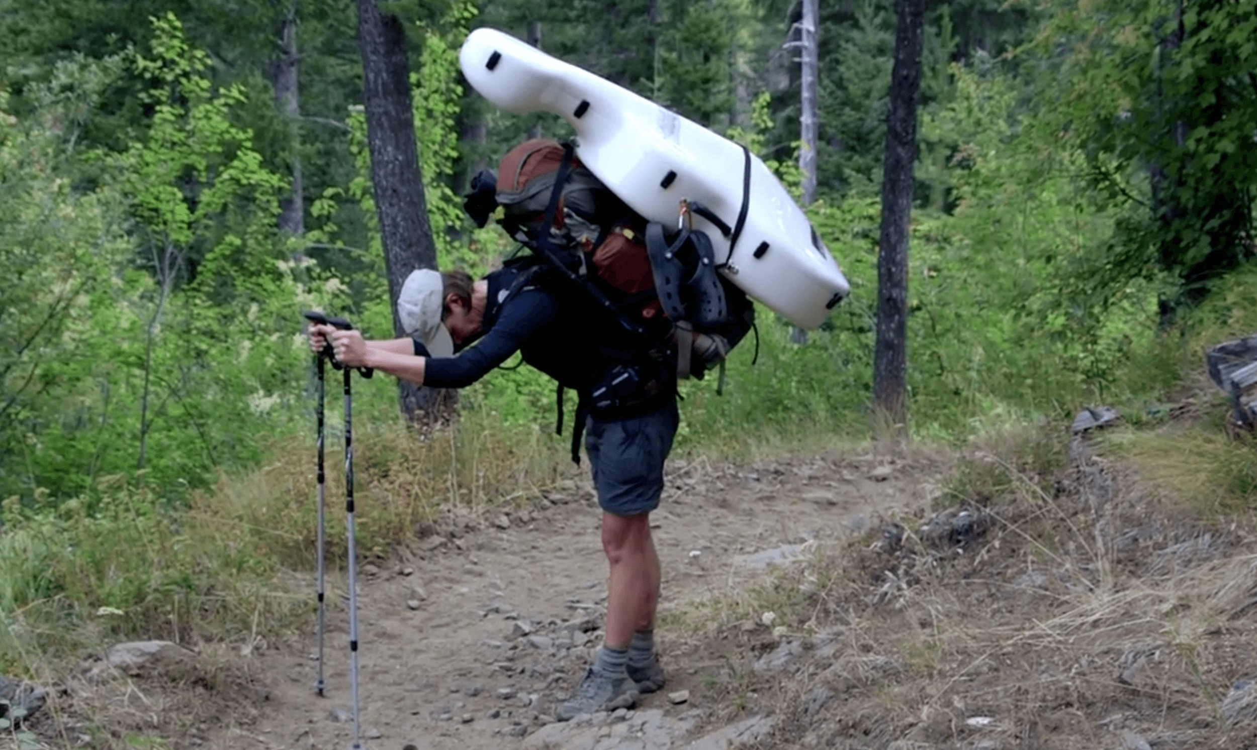 Carrying a cello and a pack is no light task!