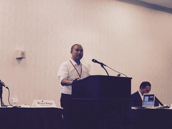 John Beder presenting at the most recent ICSOM conference in Washington, D.C.